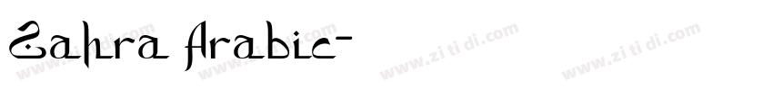 Zahra Arabic字体转换